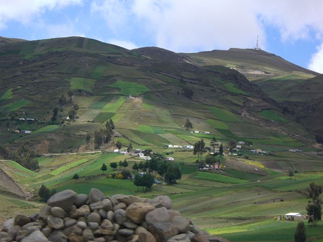 Hosteria La Cienega Cotopaxi von der Hosteria aus gesehen Hosteria La